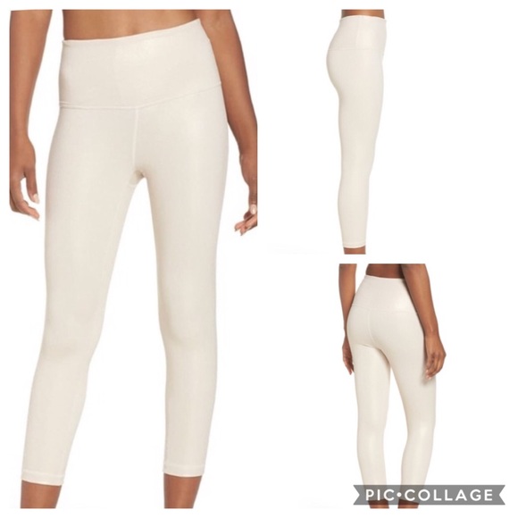 Zella Pants - 🆕 Zella Pure High Waist Crop Legging Gray Crystal